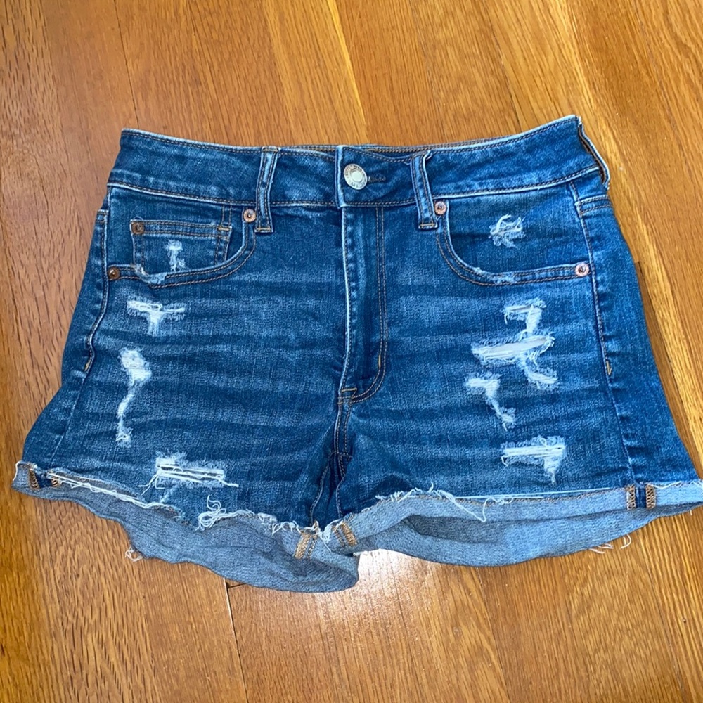 American Eagle Stretch High Waisted Jean Shorts